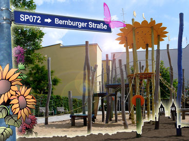 Bild vergrößern: SP072 Spielplatz Bernburger Straße