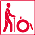 barrierefrei für Gehbehinderung