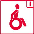 teilweise barrierefrei für Rollstuhlfahrende