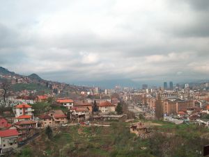 Blick ber Sarajevo