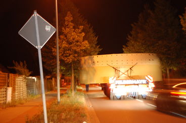 Ist-Zustand: Die Gustav-Ricker-Srae wird regelmig fr Schwerlasttransporte genutzt.