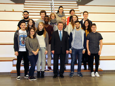 Oberbrgermeister begrte Studierende aus Magdeburgs Partnerstadt Le Havre