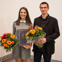 Die beiden Stipendiaten Gabriela Georgieva und Rainer Hofbauer