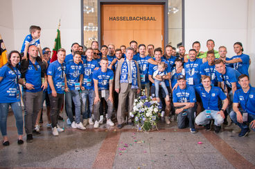 Interner Link: #standpunktOB: Sportstadt Magdeburg feiert Aufstiegshelden des FCM