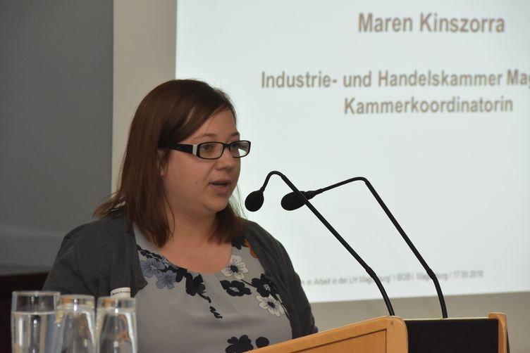 Maren Kinszorra von der IHK Magdeburg