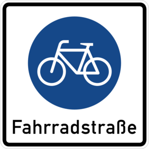 Fahrradstrae - Goethestrae - Beginn