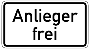 Fahrradstrae - Goethestrae - Anlieger