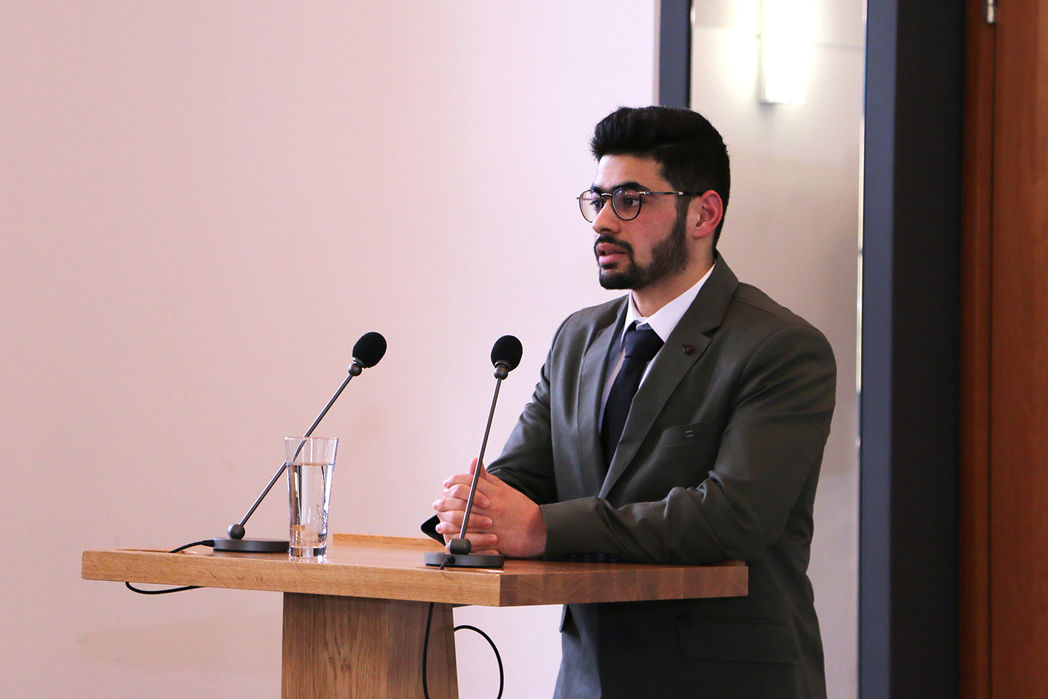 Mohammed Rafea Kanaan am Rednerpult
