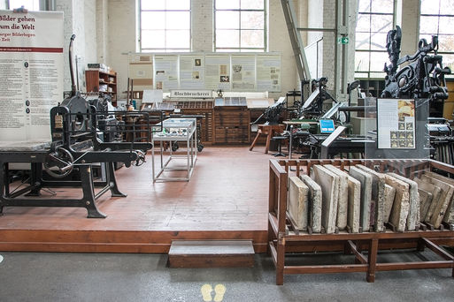 Technikmuseum Buchdruckerei Kabinettsansicht