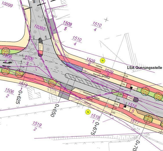 Vorplanung Schanzenweg/Hettstedter Strae - Lageplanausschnitt