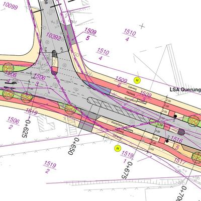 Vorplanung Schanzenweg/Hettstedter Strae - Lageplanausschnitt