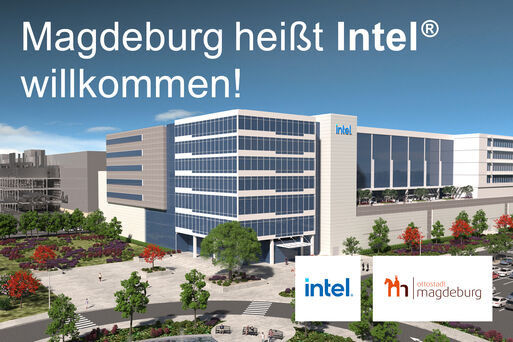 Bild vergrößern: Magdeburg heit Intel Willkommen!