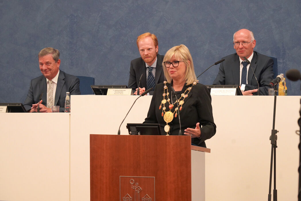 Antrittsrede der neuen Magdeburger Oberbrgermeisterin Simone Borris im Stadtrat