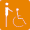 Eingeschränkt zugänglich für Rollstuhlfahrer