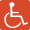 Zugänglich für Rollstuhlfahrer