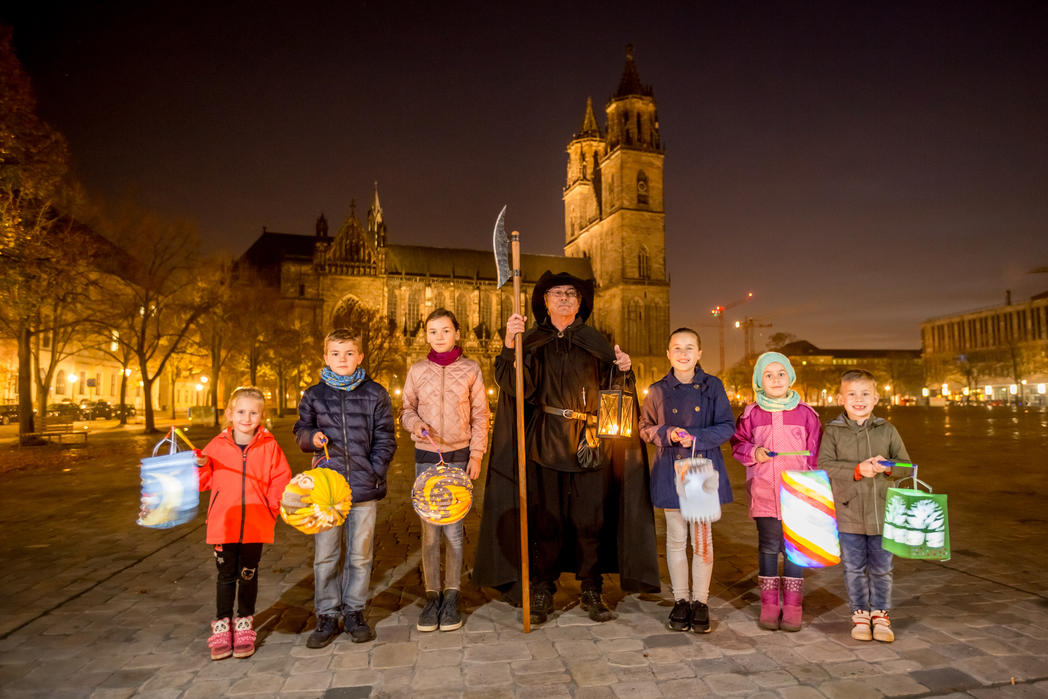 Lampion- und Lichterführung für Kinder ©Magdeburg Marketing, Foto: A. Lander