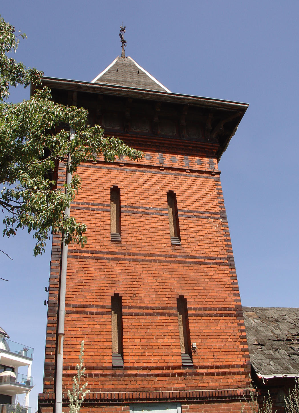 Wasserturm an der Hubbrücke