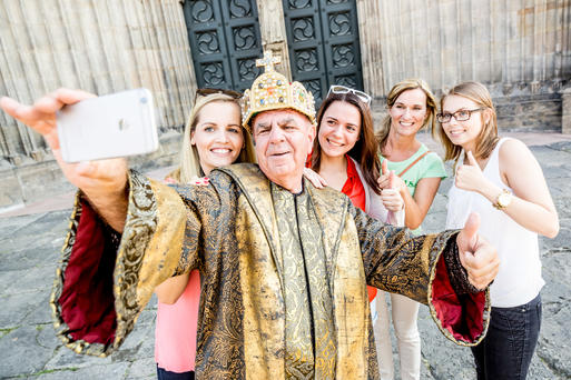 Kaiser Otto macht Selfie© www.AndreasLander.de