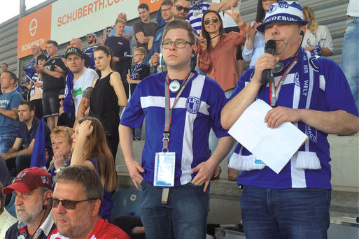 Fuball zum Hren in der MDCC-Arena Magdeburg an