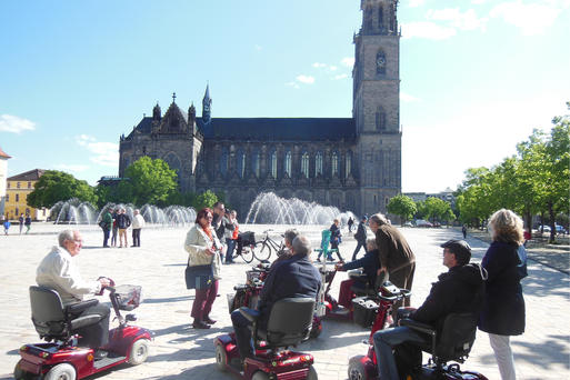 Führung Elektromobile Domplatz©Magdeburg Marketing - Brandt