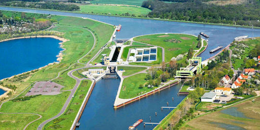 Öffentliche Führungen am Wasserstrassenkreuz ©Werner Klapper