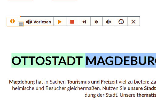 Magdeburg-Infos laut vorgelesen