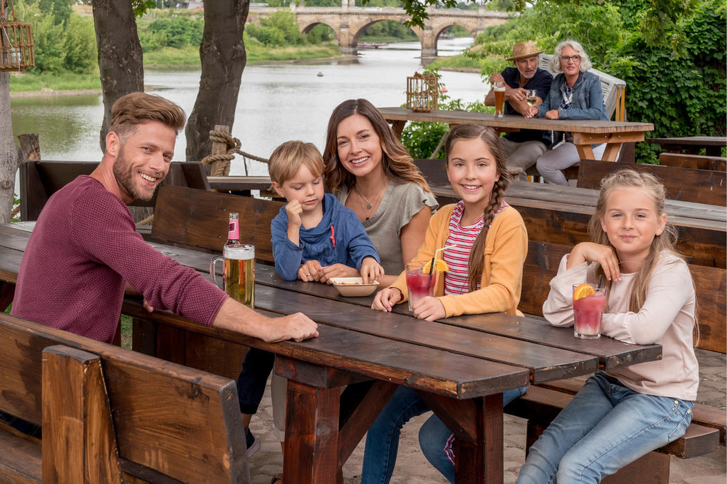 Gastronomie an der Elbe
