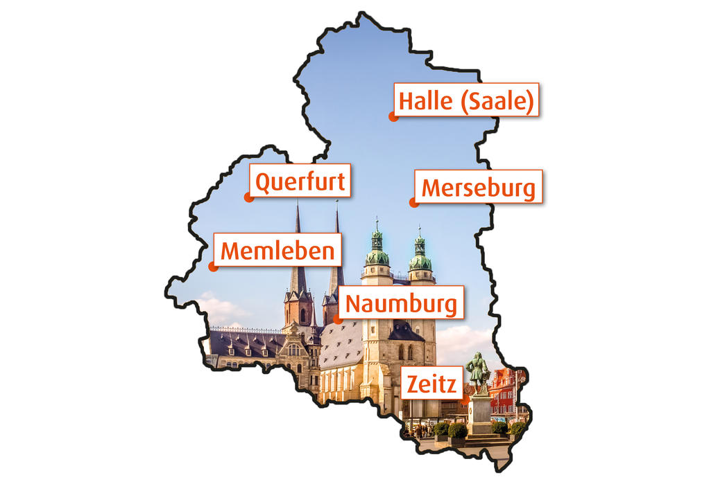 Im Sden: Halle-Saale-Unstrut