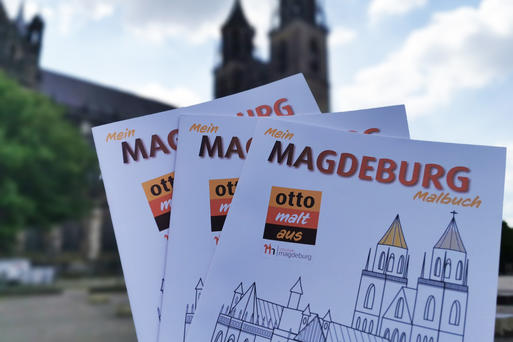 Zum Kindertag wird das neue Magdeburg-Malbuch veröffentlicht ©Magdeburg Marketing