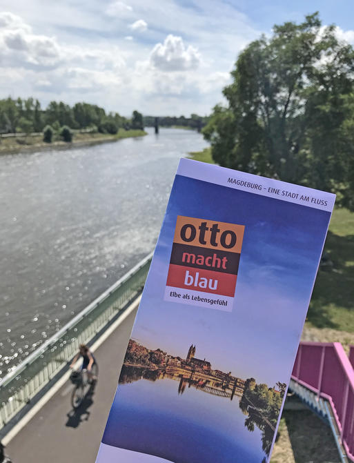 Bild vergrößern: Magdeburg Marketing veröffentlicht neue Broschüre otto macht blau © Magdeburg Marketing