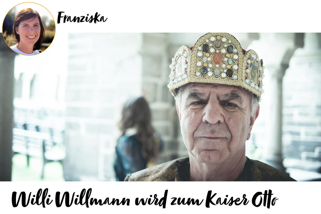 Willi Willmann wird zum Kaiser Otto 