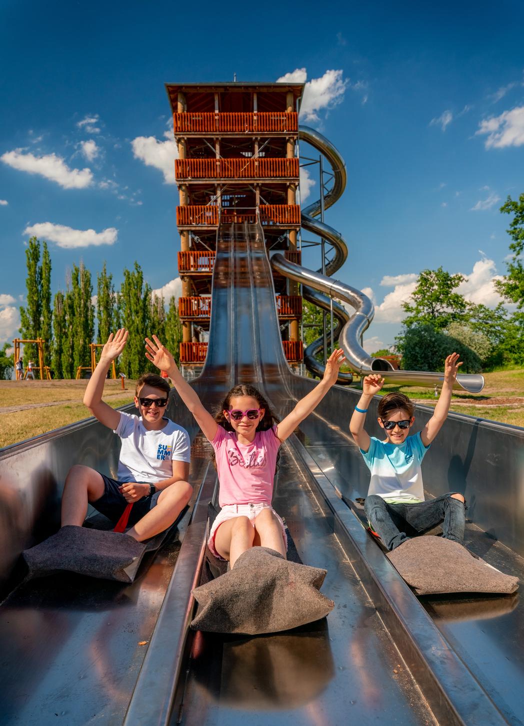 Rasante Abfahrten im Elbauenpark Magdeburg © Elbauenpark Magdeburg, Andreas Lander