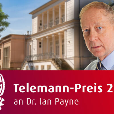 Brite Dr. Ian Payne (Telemann-Preisträger 2023) und das Gesellschaftshaus Magdeburg