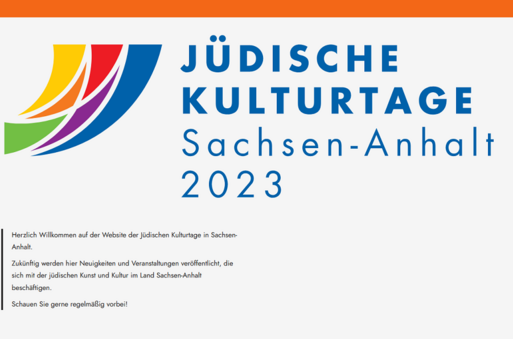  Jüdische Kulturtage Sachsen-Anhalt 2023 I Logo (Teaser)