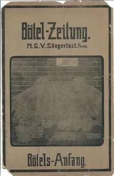 Btelzeitung vom Mnnergesang-Verein "Sngerlust", Magdeburg Neustadt, 1910